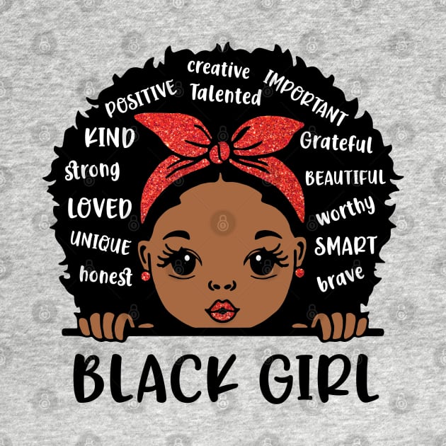 Black Girl, Black Girl Magic, African American Girl by UrbanLifeApparel